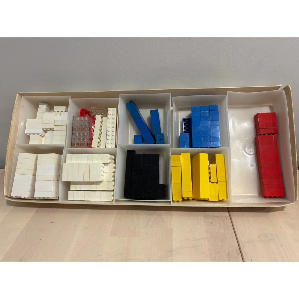 Vintage LEGO Building Toy Set No. 375 Samsonite Era 1960s Incomplete w/ Box
